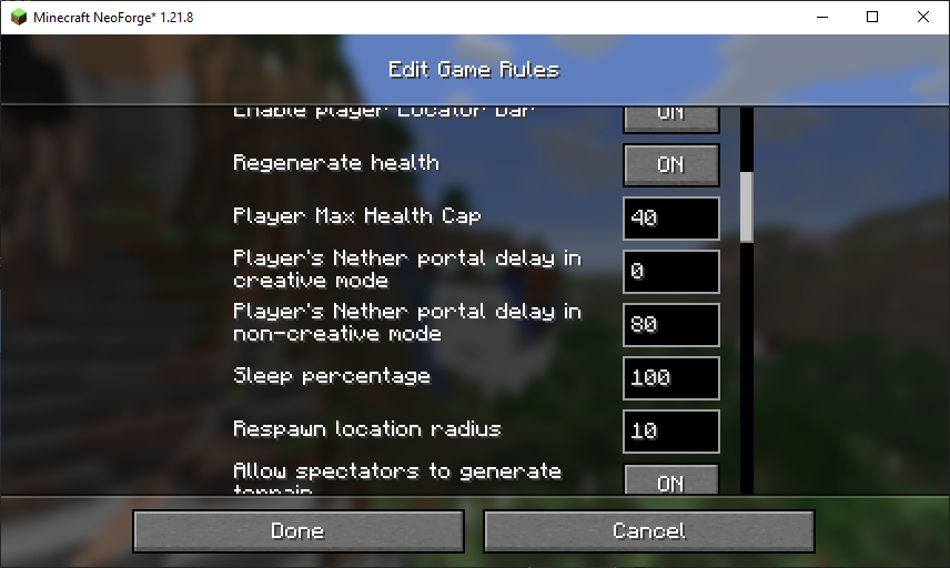 Game Rules Example